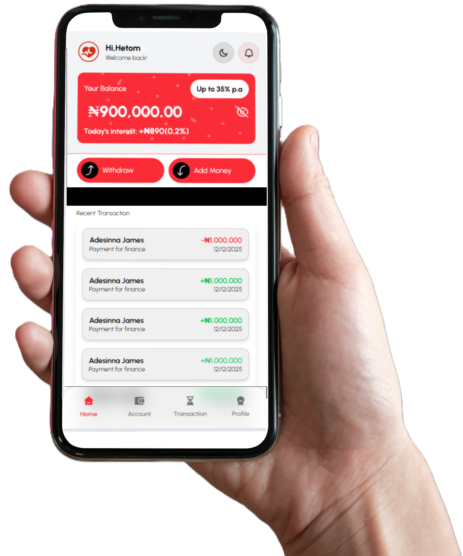 App mockup